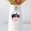 Zhou Keyu Acrílico Blanco Llavero de Doble Cara Soporte para Ventilador Colgante para Bolsa Colgante para Mochila Artículos de Celebridad Diseño Personalizado