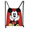 Mochila Nueva de Dibujo con Cordón Estampado Colorido de Mickey Poliéster Gran Capacidad Moderna con Cordón para Niños Venta al por Mayor Caliente