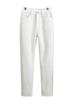 Pantalones Harem de Mezclilla Versátiles para Mujer, de Tiro Alto, Corte Holgado, Adelgazantes, Elásticos, Pantalones Blancos Finos Otoño 2024, Pantalones de Papá