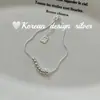 Moda Ins Coreana Joyería de Plata Plata de Ley S925 Aro Hueco Costura Pulsera Apilada Nicho de Gama Alta Versátil