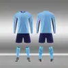 Nuevo traje de fútbol de manga larga de secado rápido transfronterizo, camiseta de fútbol de competición para entrenamiento deportivo al aire libre de secado rápido que absorbe el sudor