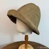 Chapéu de Pescador com Aba Larga Que Faz o Rosto Parecer Menor, Chapéu Balde Artístico Estilo Japonês, Chapéu de Sol com Proteção UV, Chapéu Versátil e de Alta Qualidade para Mulheres