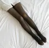 Diretamente da fonte, leggings femininos de imitação de pele fina, forrados com fleece para outono e inverno, tamanho grande, calcinha-meia de peça única para um look de pernas à mostra, disponíveis para atacado