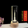 Shanghái Conmemora el Edificio Emblemático Tallado en Cristal Perla Oriental Modelos de Adorno para Turismo y Regalos de Negocios para Líderes
