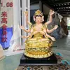 Estatua de Doom Yuanjun de 1 m Doujin Minjun Resina Fibra de Vidrio Estatua de Buda Adoración en Templo 1,46 m 1,8 m
