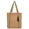 Bolsa de Palha Artesanal para Mulheres, Grande Capacidade, Novo Modelo 2026, Bolsa de Praia para Férias, Bolsa Saco para o Dia a Dia