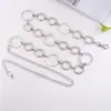 Cadena de Cintura para Mujer Decorativa Vestido Versátil Cadena para Falda Cinturón Cadena Pantalones Jk Cadena Cadena Extendida para Chica Popular Cadena Redonda Metal