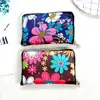 Cartera Plegable Bolsa con Cremallera Tela Oxford a Cuadros Bolsa para Manejador de Materiales Bolsa Plegable de Almacenamiento para Compras Bolsa Portátil Cuadrada
