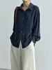 Camisa protectora del sol de estilo francés artístico Oufan para mujer, diseño de principios de otoño con abertura en la espalda, top tipo caftán 11441
