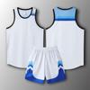 [Loja de fábrica FeelTime] Atacado americano- estilo de quatro pontos ombro estreito jersey colete uniforme da equipe de basquete infantil terno uniforme