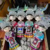 Adornos con Muñecas de Tela, Muñecas Miao, Nuevos Recuerdos, Muñecas Étnicas de Doble Pierna Especiales Hechas a Mano para Viajes