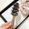 Peine de Pelo Alto Especial para Mujer con Mango Largo, Vertical y de Pie, con Diseño Hueco, Doble Uso para Cabello Seco y Húmedo, Acolchado para Peinado Voluminoso