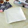 Tazón Cuadrado Estilo Europeo Estilo Occidental Cerámica Blanco Puro Tazón de Postre Bandeja en Relieve Plato Grande Tazón Creativo Tazón Pequeño Tazón para Botanas Fruta Seca