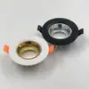 Fornecimento de fábrica copo de lâmpada de plástico painel suporte de lâmpada gu10 mr16 suporte de projetor concha LED Downlight anel de superfície concha