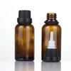 Frasco de óleo essencial marrom de 5ml à prova de luz frasco de óleo essencial com tampa de cabeça grande para essência de 10ml sub-frasco marrom de 20ml frasco pequeno