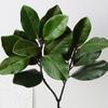 Artificial Blanco tazón hoja planta rama suave Decoración Ingeniería planta verde hoja boda paisaje belleza rama de flor falsa fábrica mayoreo