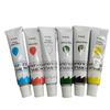 Pintura Acrílica de 12 ml en Tubo Individual en 6 Colores, Empaque de Tubo de Aluminio, Alta Concentración, Alto Brillo, Alta Cobertura, Pintura Acrílica DIY, No se Desvanece