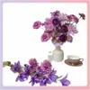 Arreglos Florales Morados para Bodas, Arreglos Florales Transfronterizos al por Mayor, Flores Decorativas para Bodas, Rosas Moradas