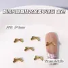Acessórios de Metal para Nail Art Estilo Japonês e Coreano Estilo Fita Borboleta Combinada com Joias Douradas Laço Tridimensional Acessórios para Unhas Atacado