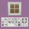 Moldura para Pintura a Óleo Pastel Quadro de Trabalho com Quatro Grades 10*10 Moldura de Madeira Quadrada Moldura de Mesa Suporte de Exibição para Fotos Pendurar na Parede Transfronteiriço