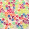 Kit de Material para Acessórios de Joias, Pulseira, Colar, Contas Planas de Acrílico Estrela e Lua 7X4mm DIY