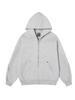 [Calidad Tmall/Douyin/Estilo Delgado] Sudadera con Cremallera y Patrón Estampado de Algodón Chino de Peso Pesado/Terciopelo de Zorro Plateado de Doble Capa