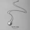 Original de Gama Alta Sin Decoloración Gota de Agua Geométrico Estilo ins Personalizado Muy Sencillo Lujo Ligero Nicho Cadena de Lana Collar