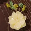 Flor de resina con cuentas de purpurina fresca y dulce para verano, accesorio para el cabello y pendientes lindos tridimensionales intrincados DIY