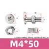 Tornillo y Tuerca Combinación de Dos Piezas para Máquina de Mascarillas y Luminarias, Acero Inoxidable 304 Tornillo y Tuerca