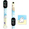 Correa Deportiva Transfronteriza de TPU Pulsera Digital Personalizada Impresa Reloj Soporta Personalización OEM Reloj Digital LED