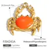 Yuhui Accesorios para Joyería DIY de Acero Inoxidable Transfronterizos Elementos Marinos Estilo Playa Colgante de Animal Pequeño con Pedrería en Forma de Corazón