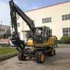 Excavadora 80 Excavadora de Ruedas Excavadora de Ingeniería 80 Máquina de Gancho Pequeño Pinza para Madera Pinza para Madera Pinza para Madera
