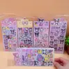 Pegatina de tarjeta goo láser creativa de dibujos animados DIY material para álbum de recortes de niña corazón de niña pasta decorativa manual de alto valor de color