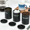 Pote de Armazenamento de Grãos de Café, Chá e Açúcar Estilo Nórdico Pote de Armazenamento de Grãos de Café Pote de Chá Pote de Açúcar Pote de Armazenamento Selado à Prova de Umidade