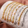 Diseñador Europeo y Americano Pequeño Plátano Geométrico Gama Alta Femenino Ins Collar Cadena de Clavícula Acero Inoxidable Chapado en Oro de 18K Joyería