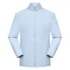 Otoño Exterior Color Sólido Cuello Alto Ropa Soft Shell Ropa de Trabajo Logo Personalizado Evento de Empresa Ropa de Trabajo Chaqueta En Stock Impresión