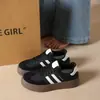 Zapatos deportivos casuales para mujer, tenis, zapatos retro blancos de suela gruesa para mujer 2026, zapatos casuales ligeros nuevos, zapatos de entrenamiento alemanes, zapatos de lona