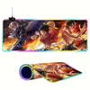 Alfombrilla Popular LED Iluminada Transfronteriza, Alfombrilla de Ratón RGB Antideslizante Extra Grande, Alfombrilla para Gaming con Efecto de Luz Gradiente de Colores