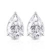 Pendientes de Flor de Hielo de Colores con Forma de Pera de Venta Caliente en Tiktok, Pendientes de Lágrima con Diamante de Alto Carbono Brillantes, Moda Simple, Dropshipping en Vivo