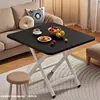 Mesa Plegable Mesa Cuadrada Pequeña Simple Mesa de Comedor Plegable para el Hogar Mesa de Comedor Portátil Cuadrada Mesa Simple
