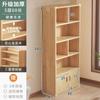 Estantería de madera maciza pura, armario de almacenamiento de piso, armario de almacenamiento de pino para niños, estantería de pared a pared para estudiantes, estantería para el hogar con puerta