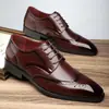 Amazon AliExpress Más Vendido Transfronterizo Estilo Británico Múltiples Estilos Formal de Negocios Punta Puntiaguda Zapatos de Hombre 36025