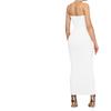 Vestido Longo de Suspensório Feminino Europeu e Americano Verão 2021 Novo Boate Sexy Emagrecedor Cor Sólida Longo