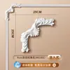 Tira de Borda para Parede de Fundo de TV com Flor de Canto Francês em Linha de PU Imitação de Gesso Tira Decorativa Teto Estilo Europeu Americano
