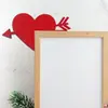 Decorações de Coração de Madeira Temáticas de Dia dos Namorados em Estoque para Cantos de Portas e Molduras de Janelas, Decorações Penduradas em Forma de Coração para Molduras de Portas