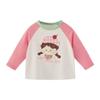 [7A Antibacteriano] Camiseta de Manga Larga para Niña Ropa de Otoño 2 Colores Bloqueados para Niños Pequeños Tops de Bebé Ropa de Otoño para Niños Ropa de Cuello Redondo para Niños