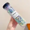 Lindo Set de Gomas para el Cabello para Niños que No Dañan el Cabello, Bandas Elásticas de Alta Elasticidad para Niñas y Bebés, Cuerdas Pequeñas para el Cabello del Tamaño de un Pulgar