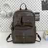 Nova Mochila Macia de PU, Estilo College Retrô Europeu e Americano, Mochila para Alunos do Ensino Fundamental II e Médio, Bolsa para Viagem de Negócios e para Computador