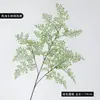 Nuevos Paquetes de Ramas Artificiales Largas y Cortas de Helechos de Alambre de Hierro, Agujas de Pino, Plantas Verdes de Hierba Persa, Adornos de Decoración para el Hogar y Bodas, Flores Artificiales