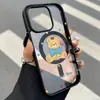 Oso de Lunares Adecuado para iPhone 18 Pro Max Funda Magnética de Acrílico Mate para Teléfono 16/15 Estilo Minimalista de Nicho